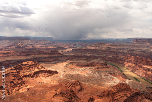The Colorado River seen from above at Dead Horse Point State Park in Moab, Utah,