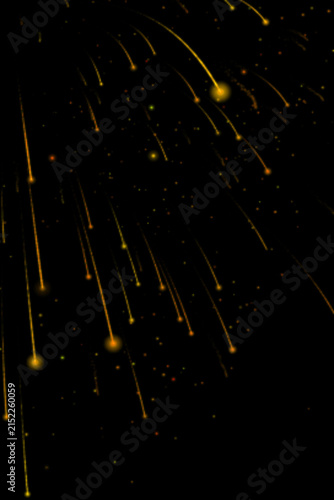 fireworks in the night sky