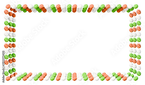 Colorful decorative border frame background