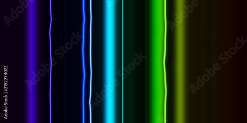 Obraz na płótnie A vibrant digital abstract background featuring a series of vertical glowing neo