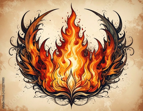 fire flames background