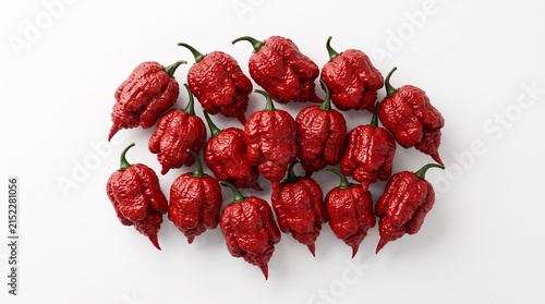 Luxury 3D render showcasing some of the world’s hottest chili peppers from different countries