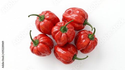 Luxury 3D render showcasing some of the world’s hottest chili peppers from different countries