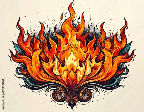 fire flames background