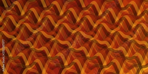 Seamless undulating wave pattern in warm orange and red tones creating an abstract texture.