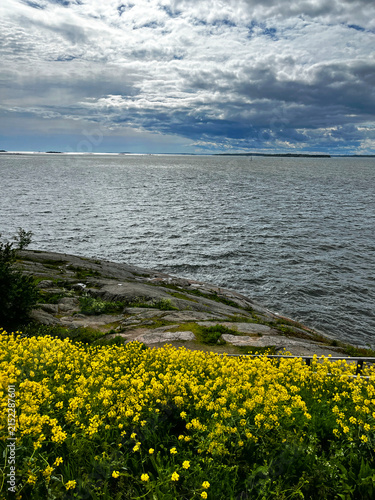 Landscape of Suomenlinna (Sveaborg). Susisaari Island.