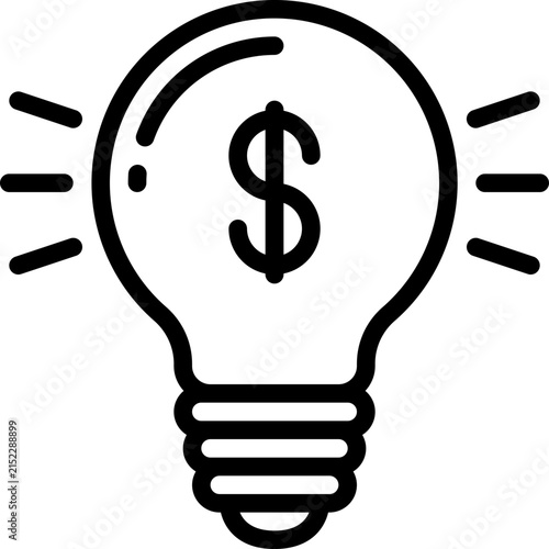 Financial idea represented by money