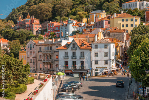 Fotografie Republic Square with the traditional Portuguese architecture - Sintra UNESCO sit