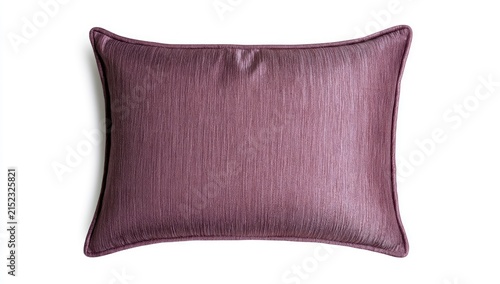 Elegant Plum Colored Rectangular Lumbar Pillow with Subtle Texture.