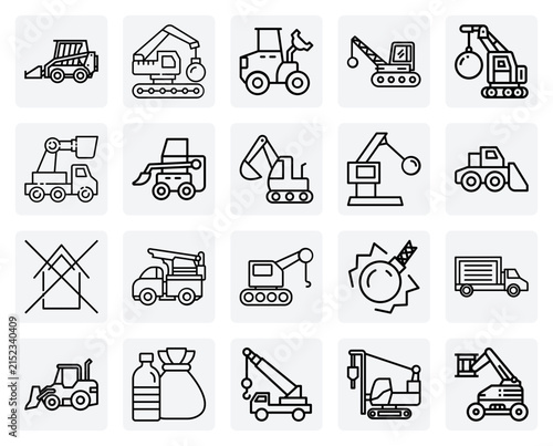 Powerful Construction Vehicles In Action – Skid Steer, Pile Driver, And Heavy Loaders For Industrial And Building Content.