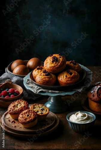 Assortment of freshly baked...