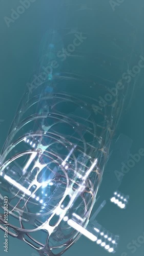 Futuristic abstract technology background animation loop
