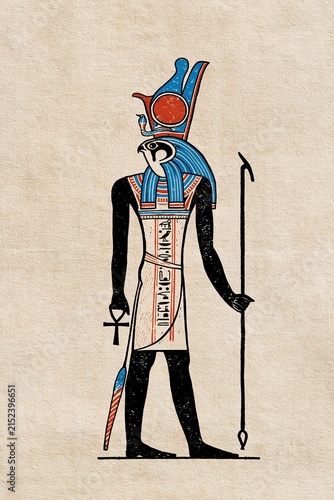 Egyptian Horus God Illustration Art