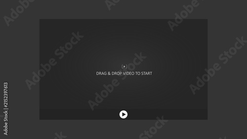 Video Upload Interface Drag and Drop Screen