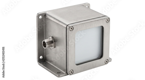 industrial stainless steel illuminator isolated on transparent background png