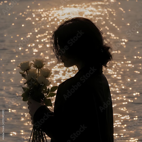 silhouette of a woman