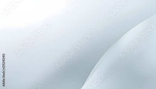 Minimal Soft White and Pale Blue Abstract Surface with Smooth Gradient, Folded Geometric Light and Contemporary Background