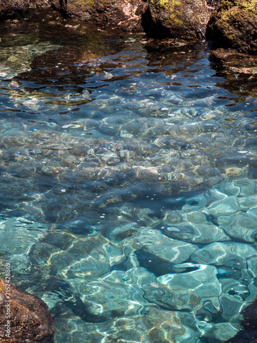 Porto Moniz Natural Swimming Pools on the Volcanic Coast of Madeira, Portugal