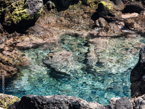 Porto Moniz Natural Swimming Pools on the Volcanic Coast of Madeira, Portugal