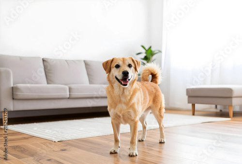 Happy golden retriever dog ...