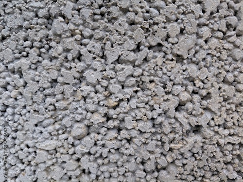 Bild auf Leinwand Extreme close-up macro texture of rough porous lightweight concrete block surfac