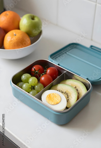 Healthy packed lunchbox wit...