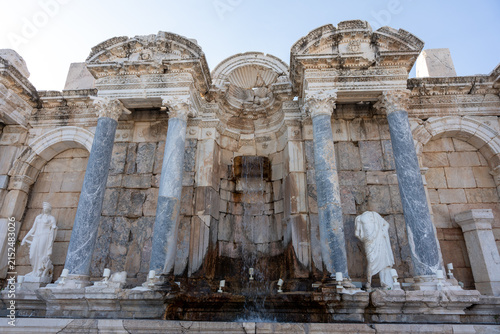 Nymphaeum of Antoninus Pius in Sagalassos Ancient city in Burdur, Turkiye