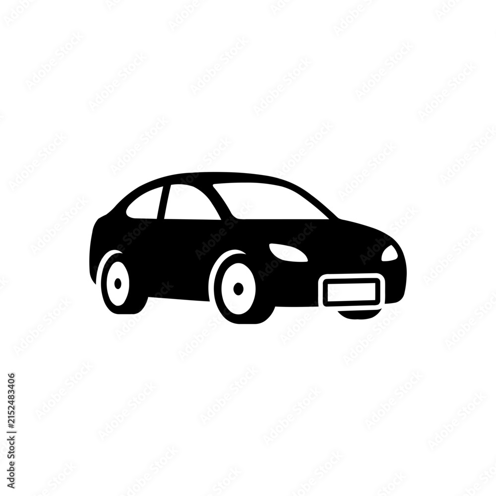 Fototapeta premium Compact Car Icon