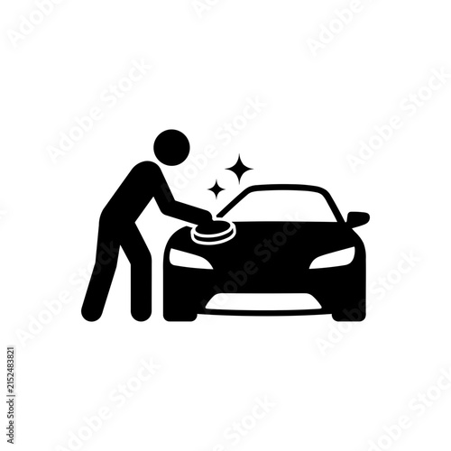 Wiping Car Clean Icon