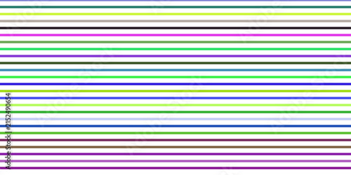 Konstfotografi Colorful horizontal lines pattern with varied thickness and vibrant hues