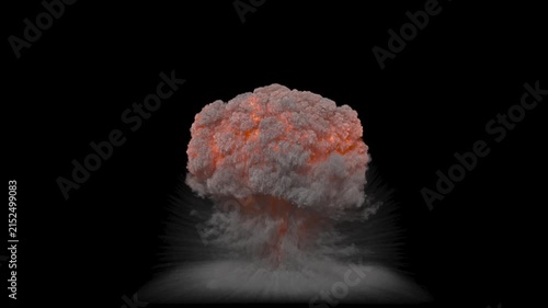 Nuclear Detonation and Mushroom Cloud Formation in a Dynamic 3D Animation