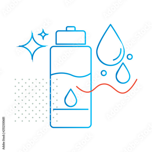 Stay Hydrated Icon – Water Bottle, Healthy Hydration Symbol for School, Office and Wellness - Stock Illustration as SVG File 
