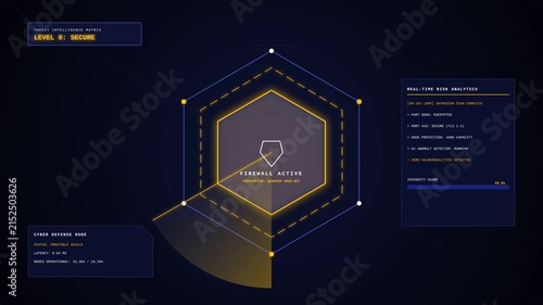 Futuristic motion infographic showcasing data analysis and digital technology visualization.