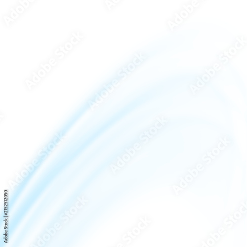Air flow set of vector elements on a white background. Abstract light effect blowing from an air conditioner, purifier or humidifier. Dynamic blurred flow motion