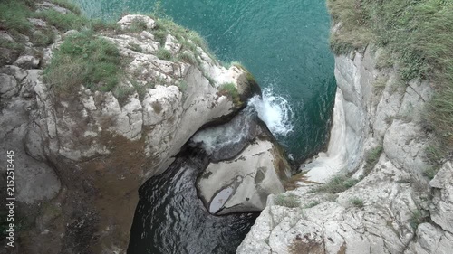Risleten Wasserfall Risletenschlucht Austritt in Vierwaldstättersee Nidwalden Schweiz - Sehenswürdigkeiten Schweiz