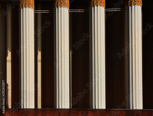 Vertical pillars architecture element background