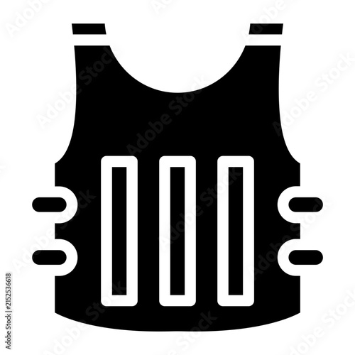 Foto Bulletproof Vest Icon Style