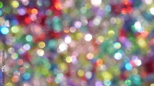 Abstract Colorful Bokeh Lights Background with Soft Defocused Glow.