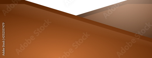 Abstract brown gradient geometric shapes banner with transparent background. Modern elegant layered design element for headers, lower thirds, or presentation layouts.