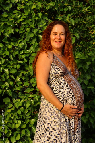 Pregnant Woman Enjoying a Peaceful Outdoor Moment