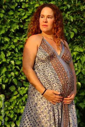 Pregnant Woman Enjoying a Peaceful Outdoor Moment