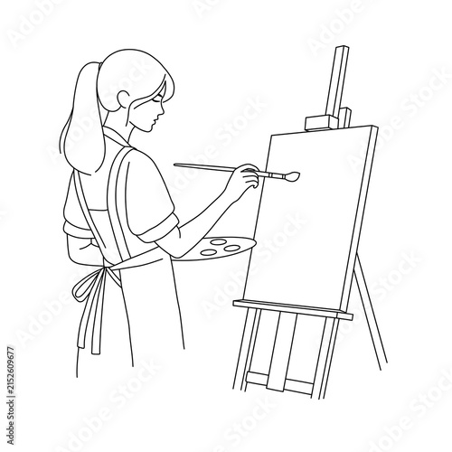 artist painting a picture
