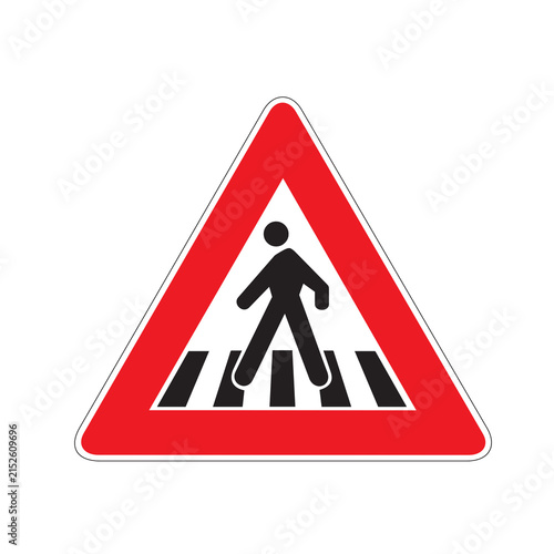 pedestrian crossing road sign