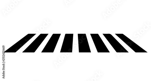 zebra crossing perspective vector