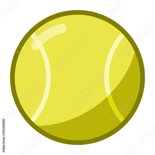 illustration tennis yellow color