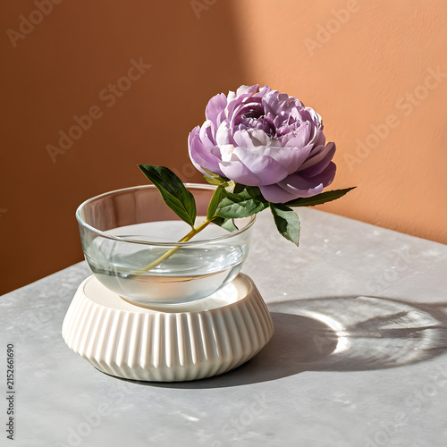 Elegant Studio Product Shot of Fresh Lavender Sprigs