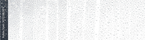 Rainy water drops scattered abstract droplets window glass moisture reflection overlay texture on transparent background