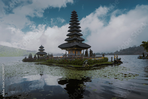 Pura Ulun Danu Beratan temple on the shores of Lake Bratan near Bedugul in Bali, Indonesia.