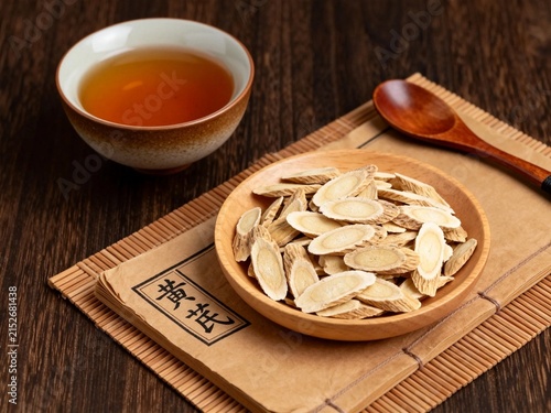 Astragalus Root and Herbal Tea with Traditional Chinese Medicine