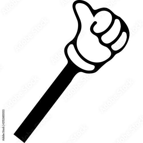 Cartoon Retro Hand Character